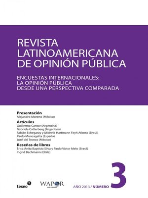 cover image of Revista Latinoamericana de Opinión Pública Nº3